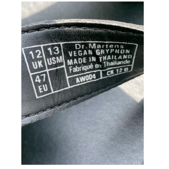 Dr. Martens Gryphon Airwair Vegan Leather Black Sandals Men\'s US Size 13 NWOB main image 5